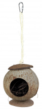 5: Kokosnød hus til f.eks. mus og hamster. Ø 13X22 cm