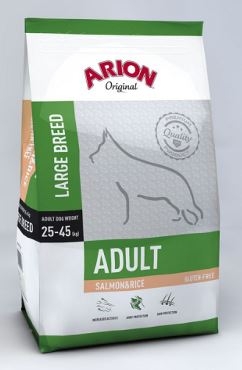 Arion - Hundefoder - Adult Large - Laks & Ris - 12 Kg