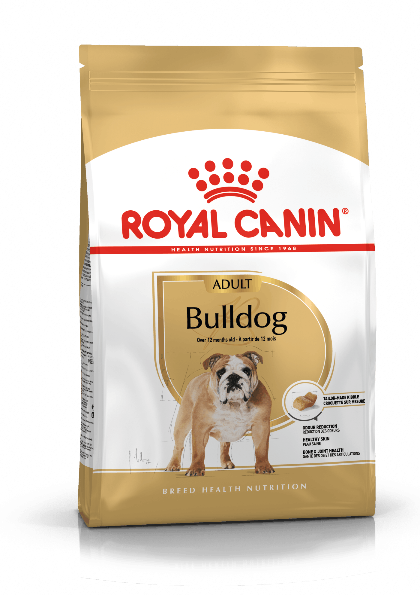 Se Royal Canin Bulldog (Engelsk) Adult. 12kg hos Alttilhundogkat.dk
