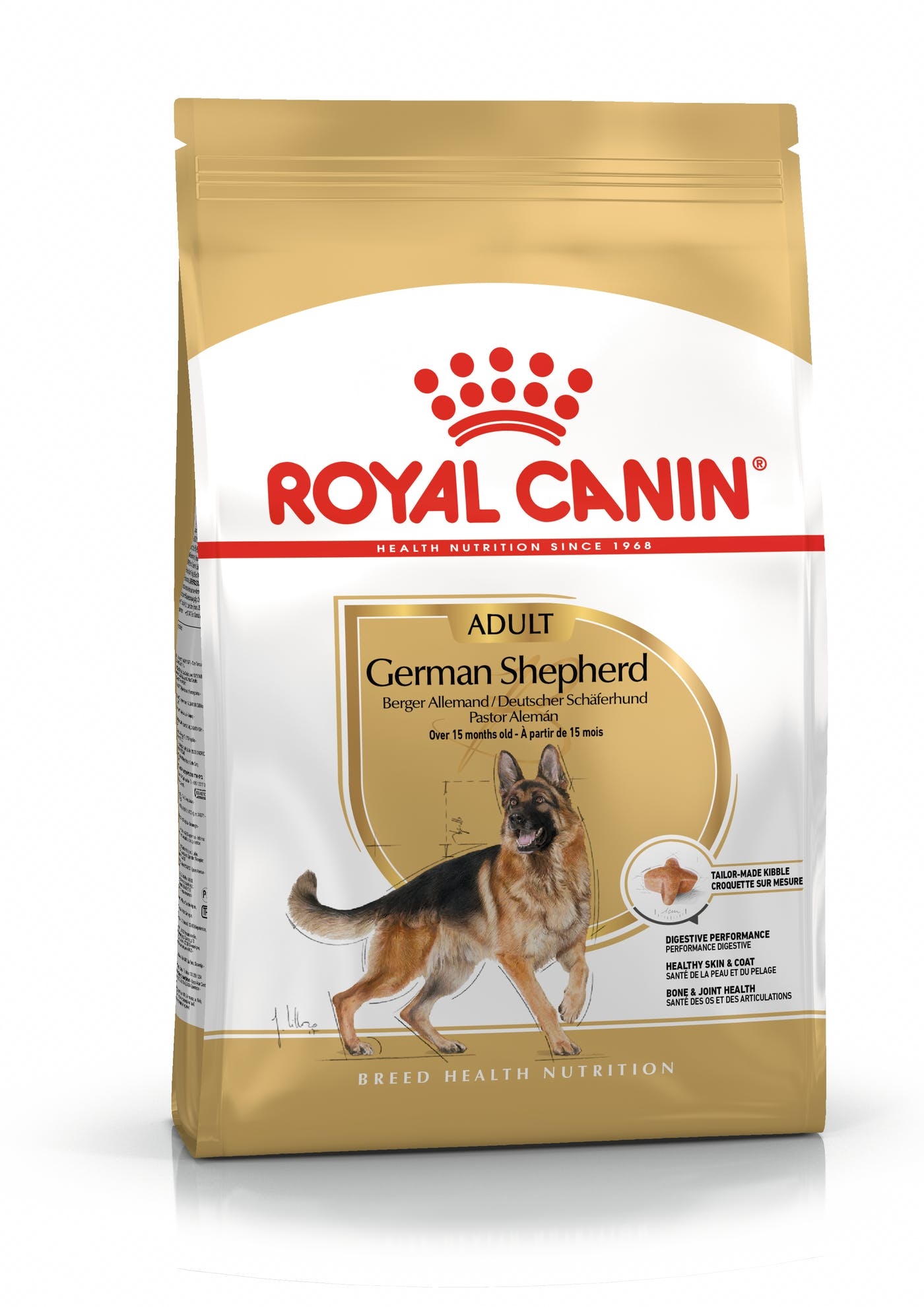 Se Royal Canin German Shepherd / Schæferhund Adult. 11kg hos Alttilhundogkat.dk