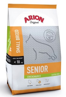 Arion - Hundefoder - Adult Small - Senior - Kylling & Ris - 7,5 Kg
