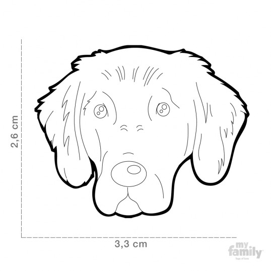 HundetegnFlatCoatedRetriever-01