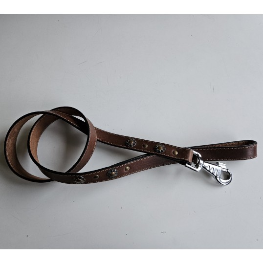 Læderline med håndtag. Sun.