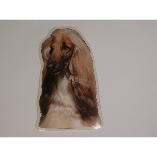  Afghansk Mynde, hv. Vælg: klistermærke, nøglering, broche, slipsenål, mm.