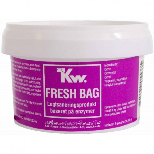  KW Fresh Bag baseret på enzymer. 5 x 20g.