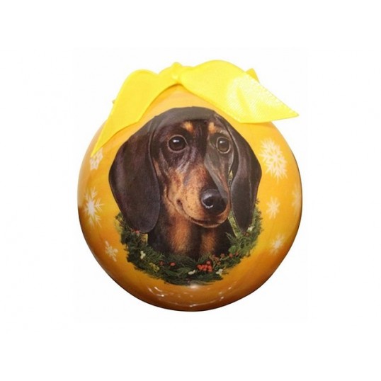 Julekugle med Gravhund.