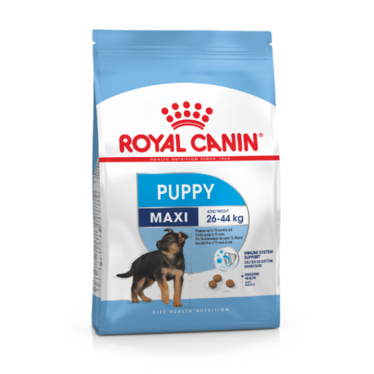 Royal Canin Maxi Puppy. Op til 15 måneder. Voksenvægt 26-44kg