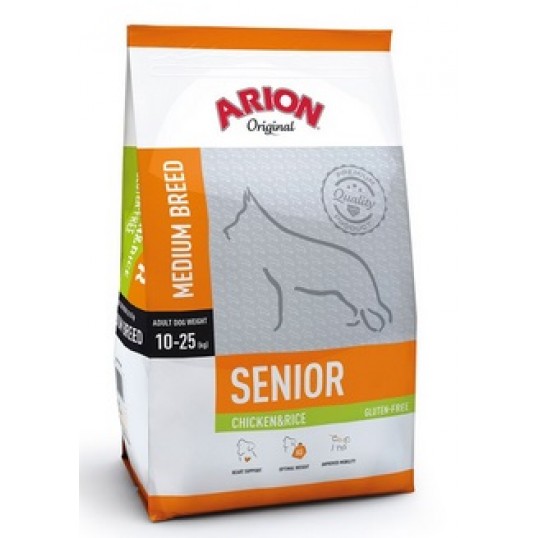 Arion Original Senior Medium Breed - Kylling og Ris. 12kg