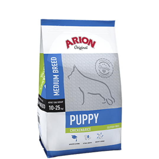 Arion Original Puppy Medium Breed - Kylling og Ris 12kg