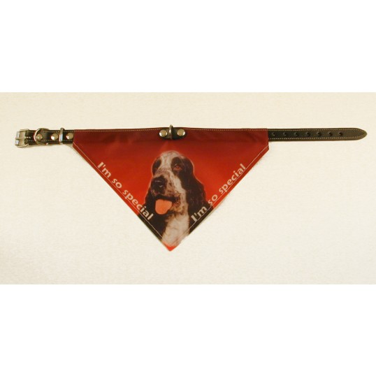 Bandana halsbånd med motiv af Cocker Spaniel.