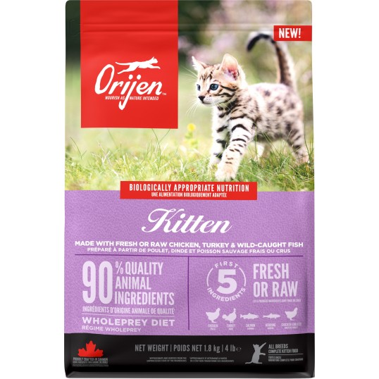 Orijen Kitten. 1,8kg. Kornfrit kattefoder.