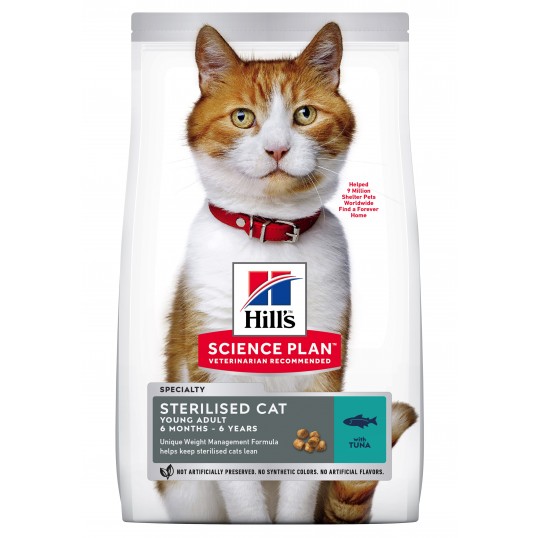 Hill's Science Plan™ Feline Sterilised. Tuna. Fra 6 mdr.