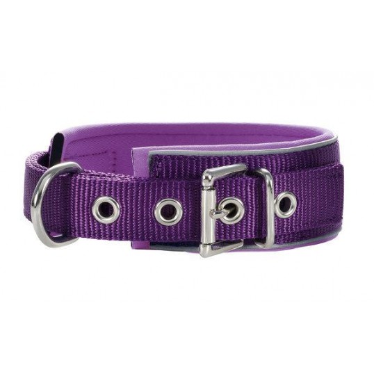 Dog collar Hunter Neoprene Reflect Red (49-56 cm)