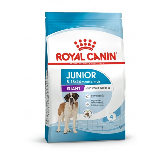 Royal Canin Giant Junior. Hunde fra 8 til 18/24 måneder. Voksenvægt over 45 kg. (15kg)