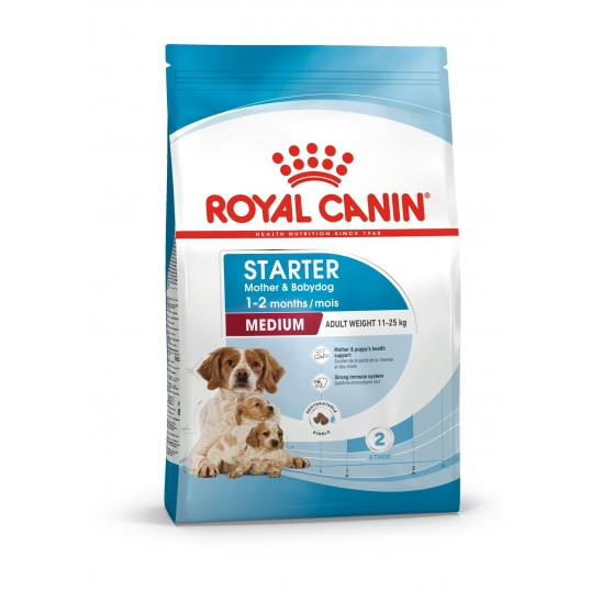 Royal Canin Medium Starter. Mother & Babydog. Voksenvægt 11-25 kg. hund. (15 kg)