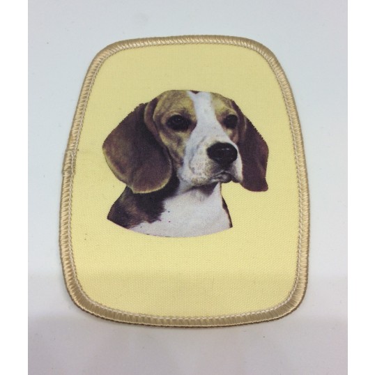 Stofmærke med Beagle