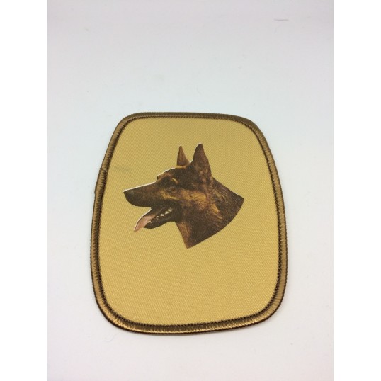 Stofmærke med Schæfer.