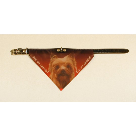 Bandana halsbånd med motiv af Yorkshire Terrier.