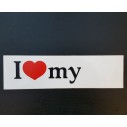 Leonberger, hv. Vælg: klistermærke, nøglering, broche, slipsenål, mm.