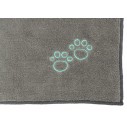 Håndklæde i mikrofiber, mål 50 x 60 cm. Grå.
