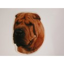 Shar Pei, hv. Vælg: klistermærke, nøglering, mm