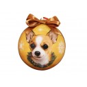 Julekugle med Chihuahua.