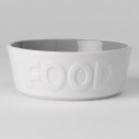 Keramikskål hvid - Food el. Water.