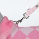 Dog Princess strik-pullover. Lyserød/pink-ternet.