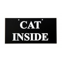 Skilt: CAT INSIDE.