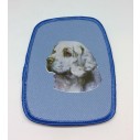 Stofmærke med Clumber Spaniel