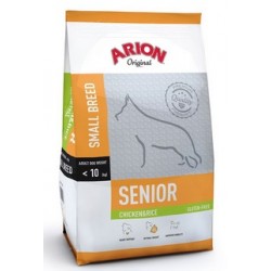 Arion Original Senior Small Breed hundefoder med Kylling og Ris. Til hunde over 9 år, der vejer op til 10 kg. 7,5kg