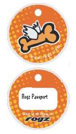 Rogz Passport hundetegn Flying Bone. 2 størrelser.