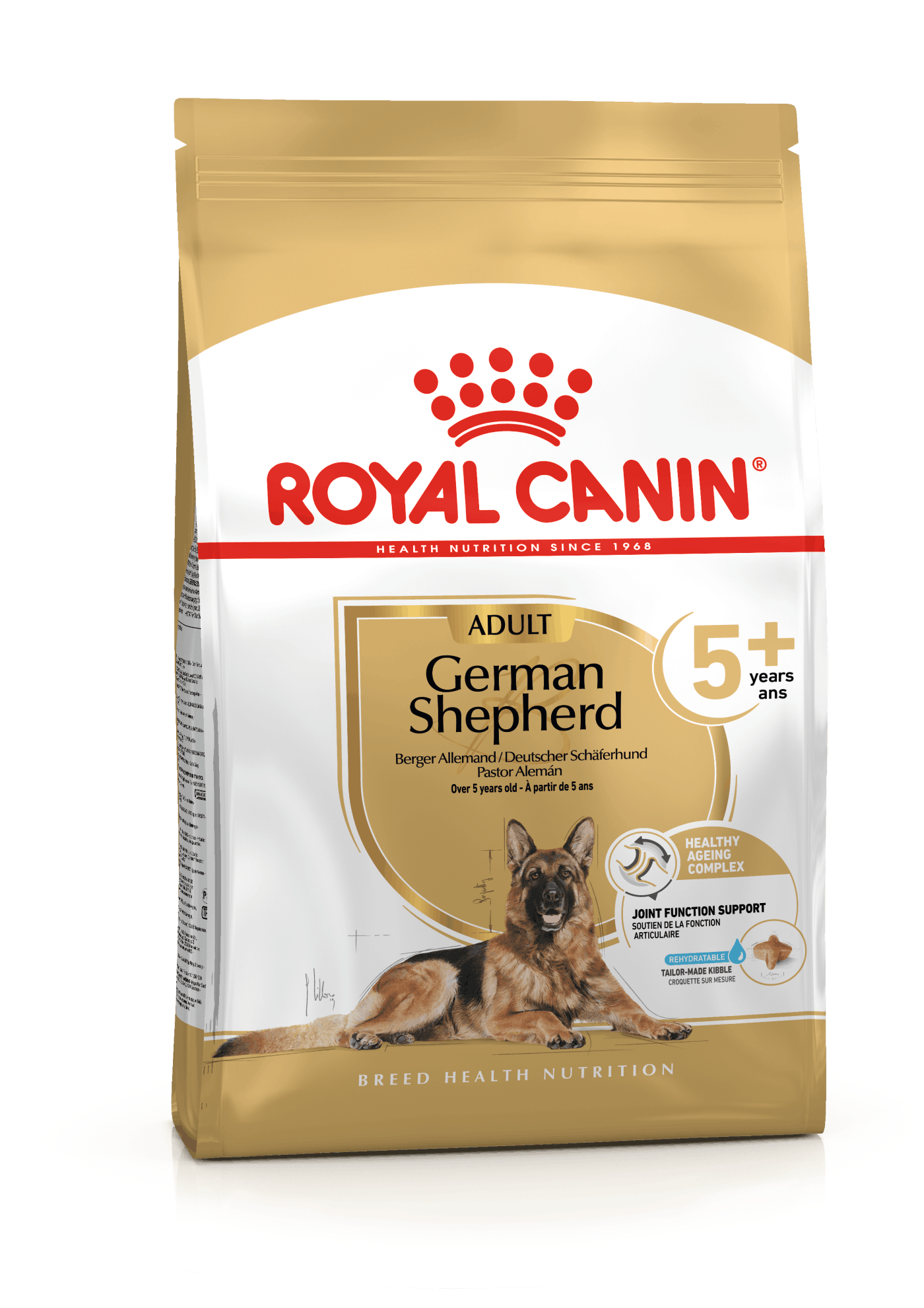 Se Royal Canin German Shepherd Adult 5+ 12kg hos Alttilhundogkat.dk