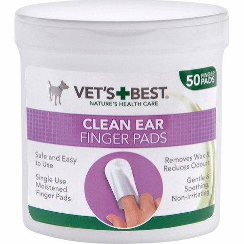 Billede af VET'S BEST Clean ear. Fingertut til ørepleje. hos Alttilhundogkat.dk