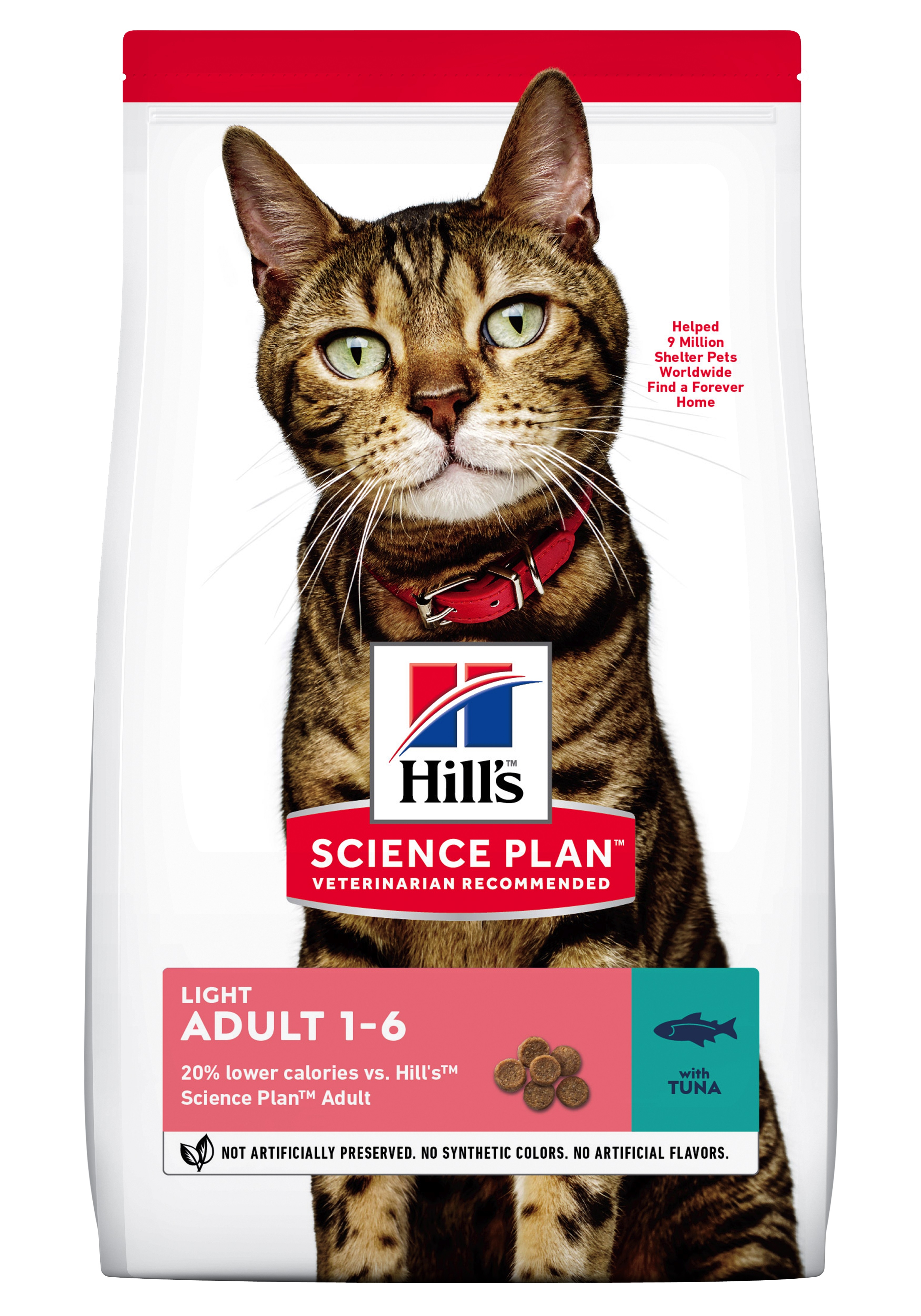 Billede af Hill's Science Plan Feline Adult Light. Tuna. 7kg.