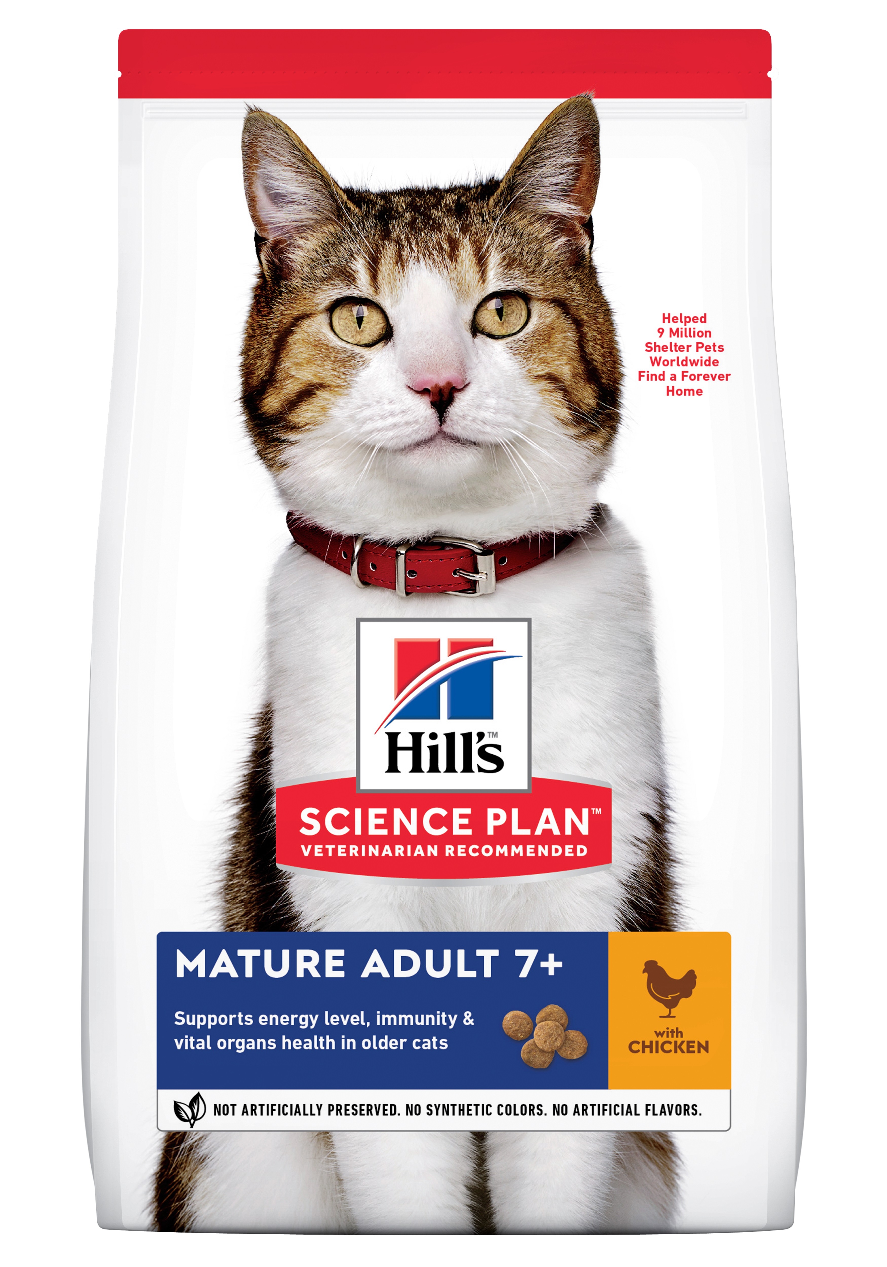 Hill's Science Plan™ Feline Mature Adult 7 +. Chicken.