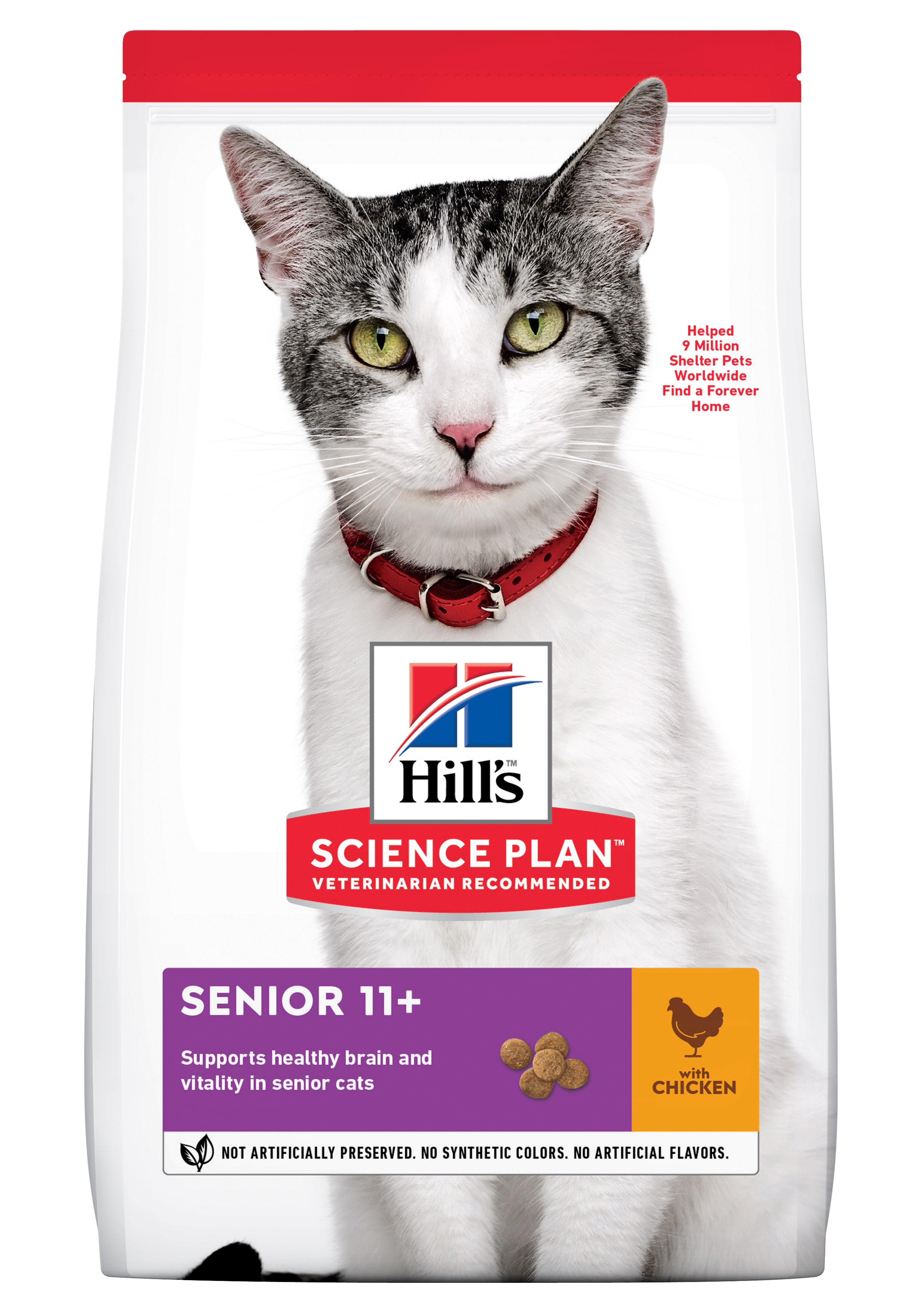 Hill's Science Plan&trade; Feline Senior 11+. Chicken.