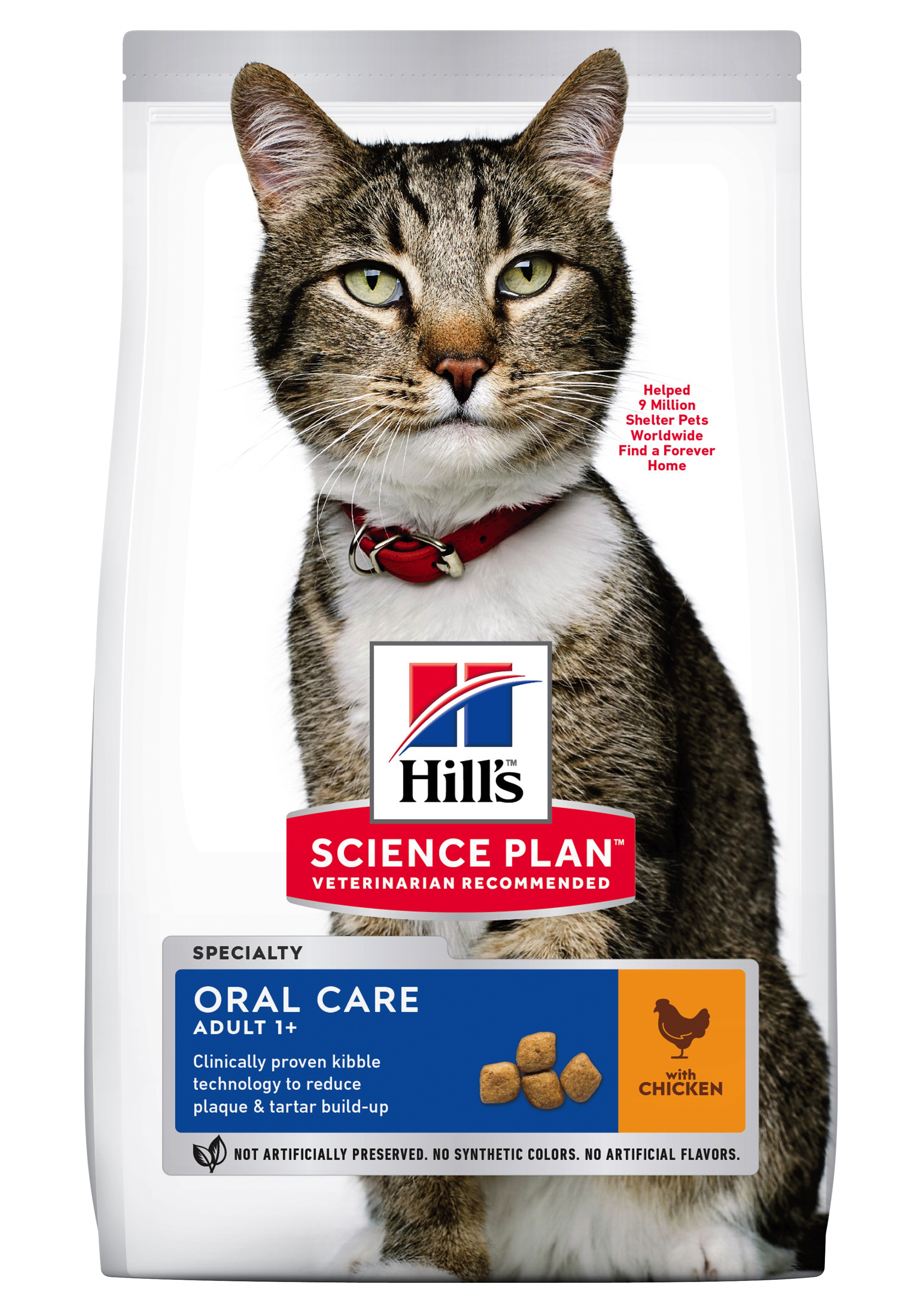 Billede af Hill's Science Plan Feline Adult Oral Care Chicken 7kg. hos Alttilhundogkat.dk