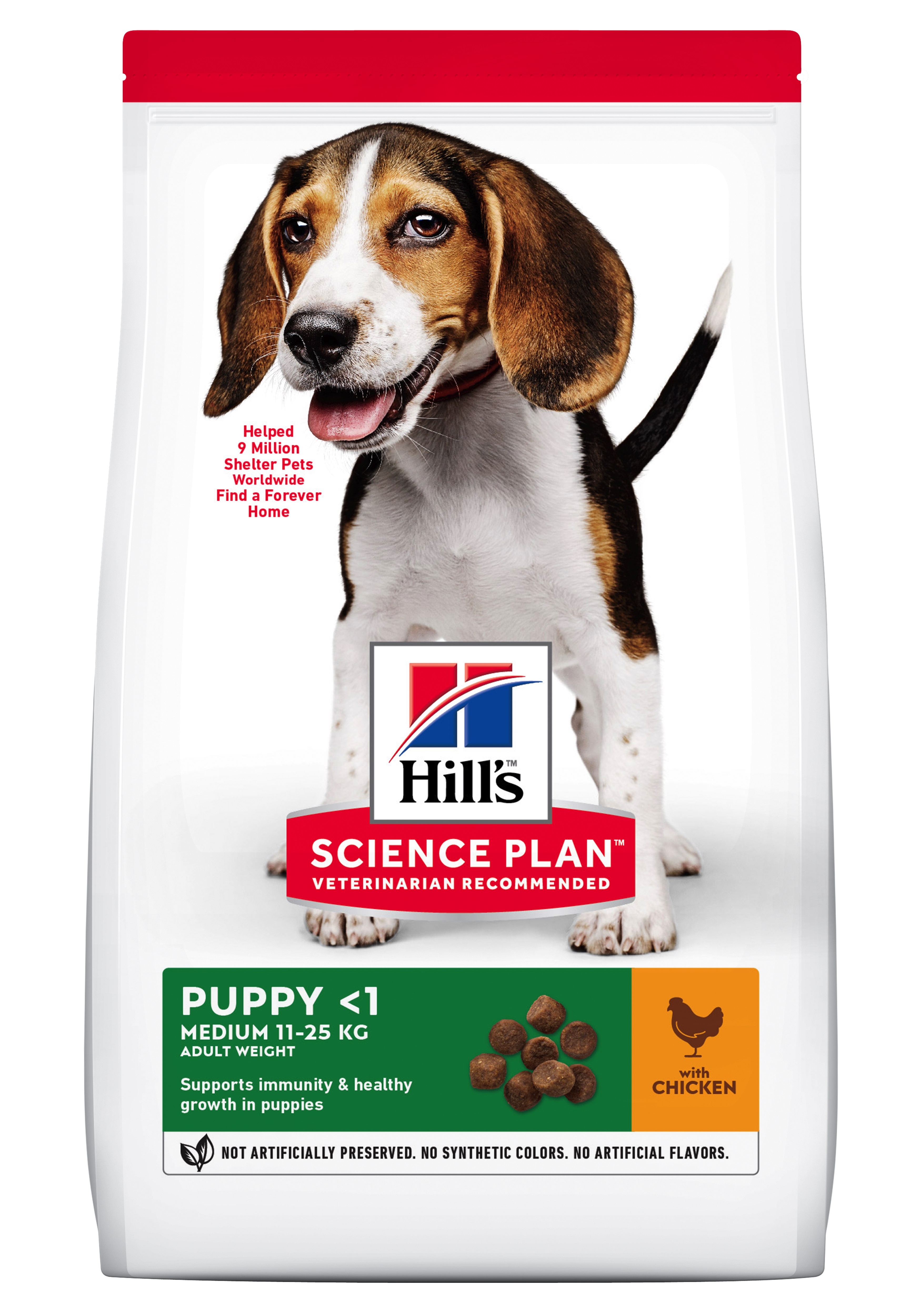 Hill's Science Plan Puppy Medium Breed. Chicken. 12kg.