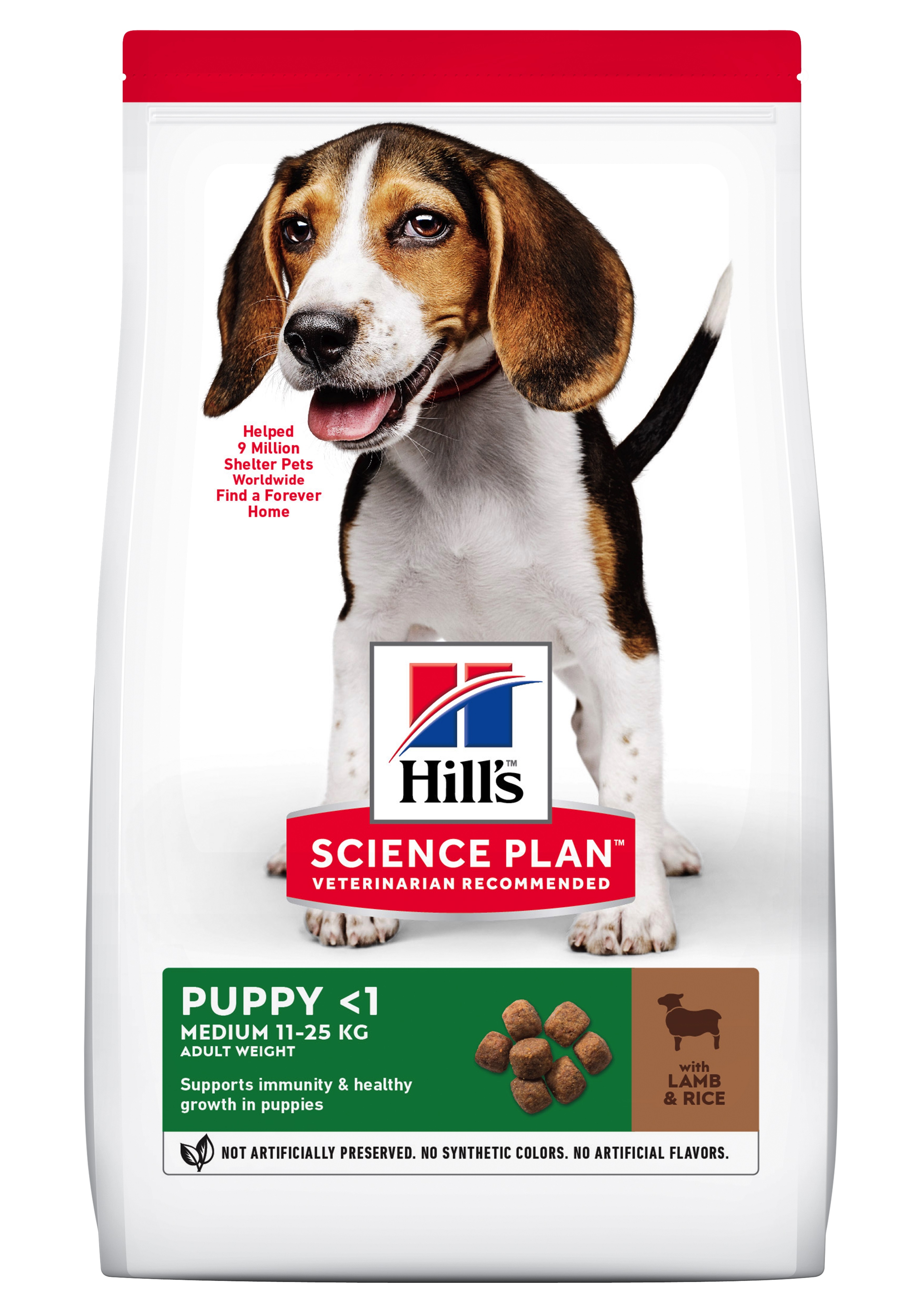 Hill's Science Plan Puppy Medium Breed. Lam & Ris. 12kg.