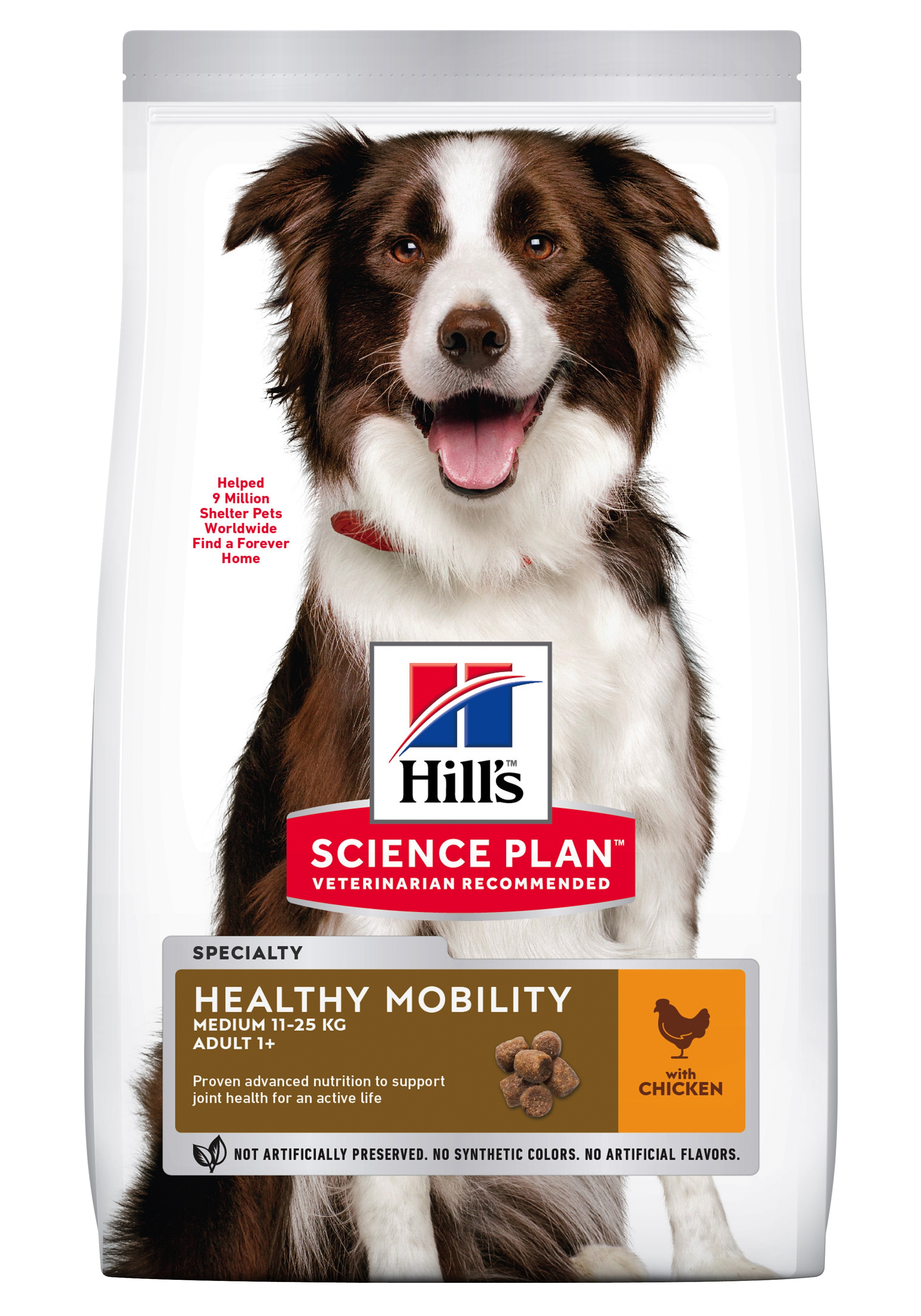 Hill's Science Plan™ Canine Adult Healthy Mobility. Medium breed, Chicken. 12kg.