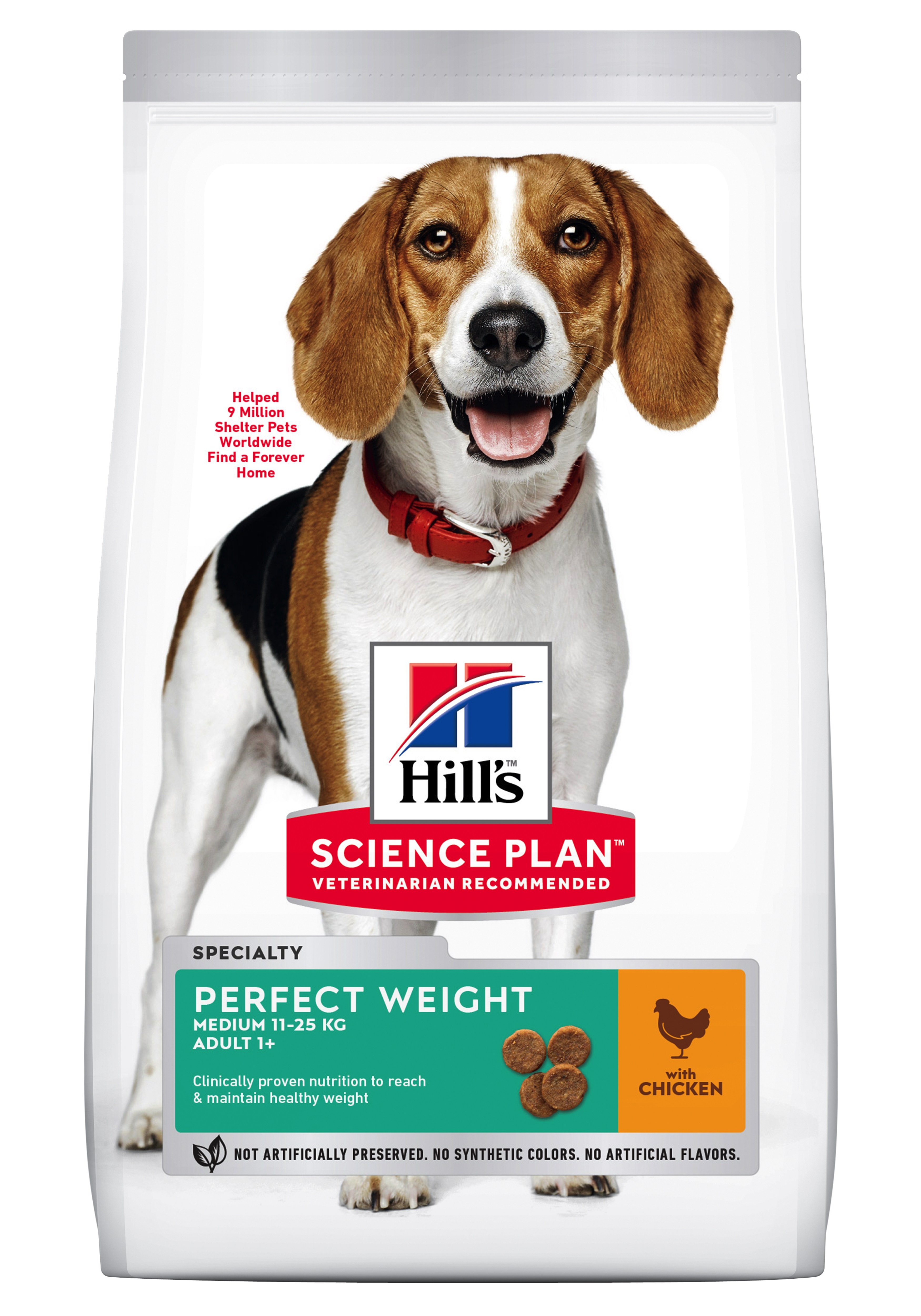 Billede af Hill's Science Plan&trade; Canine Adult Perfect Weight. Medium Breed. Chicken. hos Alttilhundogkat.dk