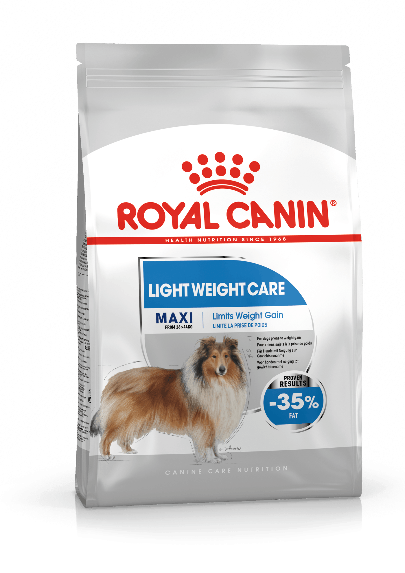Se Royal Canin Maxi LIGHT Weightcare. Hunde med særlige behov over 15 måneder. 26-44kg. (12kg) hos Alttilhundogkat.dk