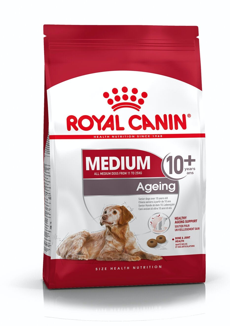 Se Royal Canin Medium Ageing 10+.Seniorhunde over 10 år, 11-25kg. (15kg) hos Alttilhundogkat.dk