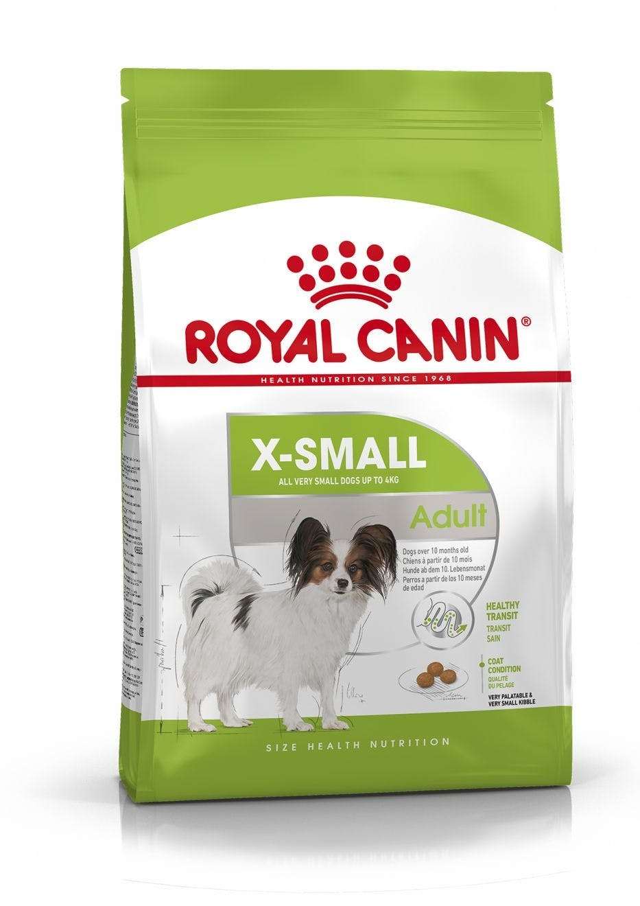 Se Royal Canin XSmall Adult - over 10 måneder. op til 4 kg hund. hos Alttilhundogkat.dk