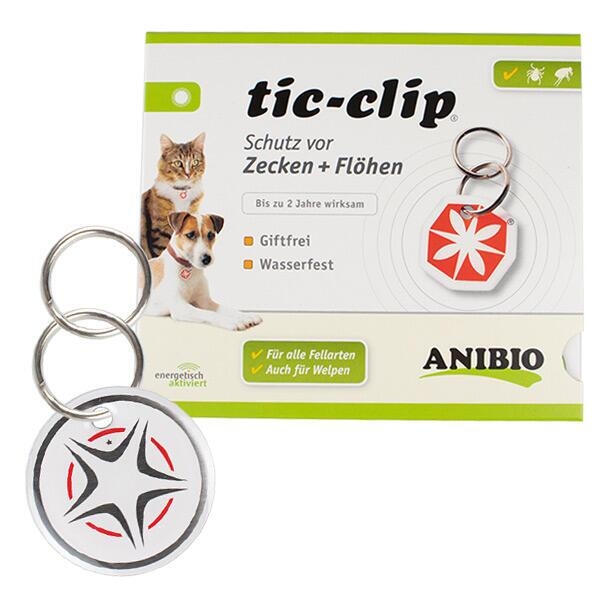 Ligegyldighed plantageejer Bore Anibio Tic-clip til hunde og katte, beskytter mod lopper og flåter